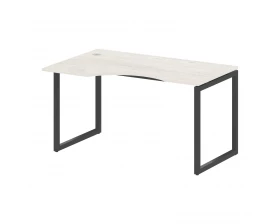 Стол криволинейный левый на О-образном м/к 1400x900x750 Metal System Quattro 4x4 images