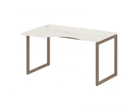 Стол криволинейный левый на О-образном м/к 1400x900x750 Metal System Quattro 4x4 images