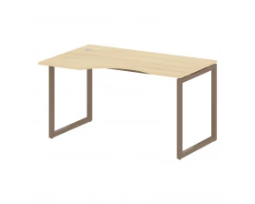 Стол криволинейный левый на О-образном м/к 1400x900x750 Metal System Quattro 4x4 images