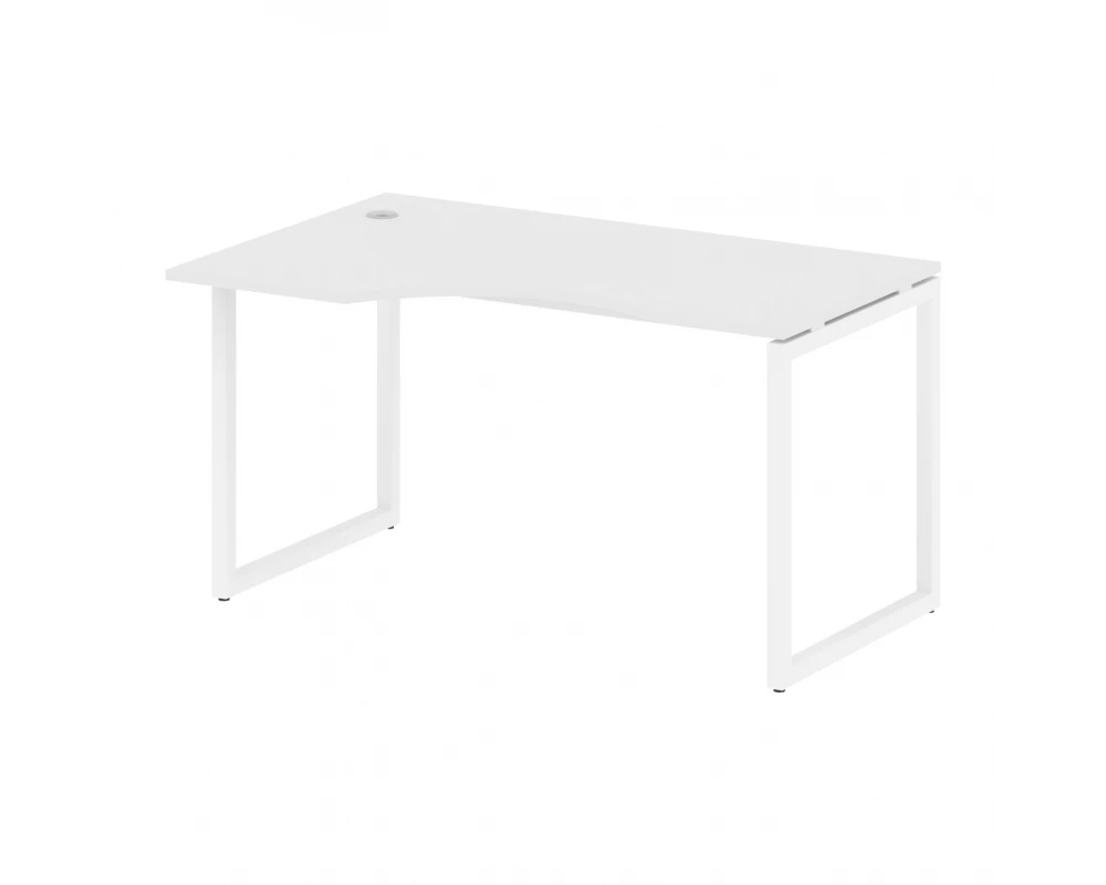 Стол криволинейный левый на О-образном м/к 1400x900x750 Metal System Quattro 4x4