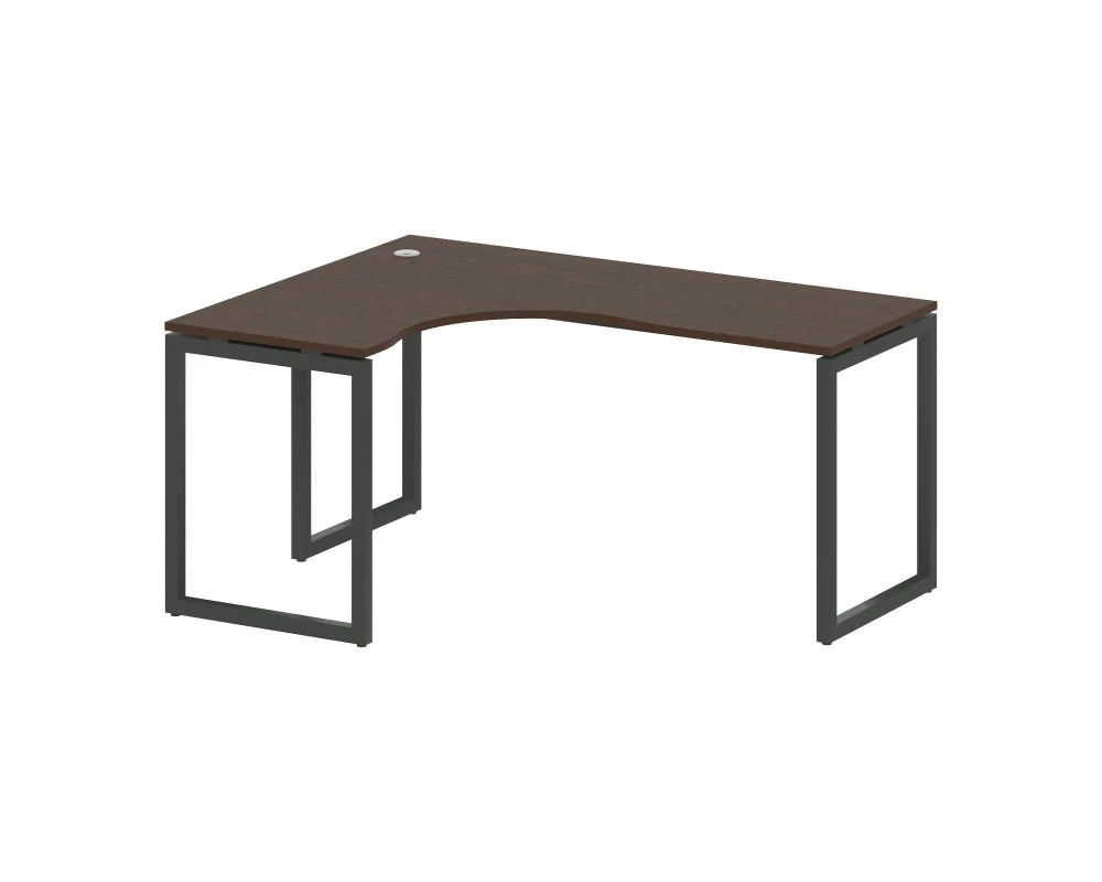 Стол криволинейный левый на О-образном м/к 1600x1200x750 Metal System Quattro 4x4