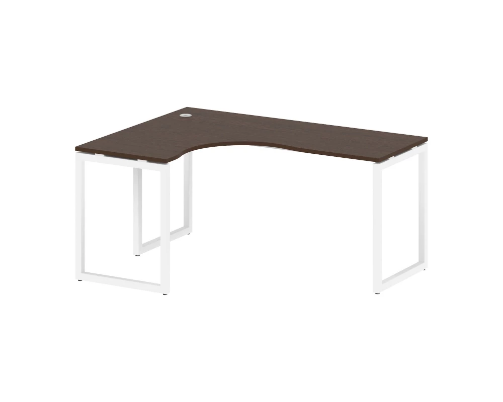 Стол криволинейный левый на О-образном м/к 1600x1200x750 Metal System Quattro 4x4