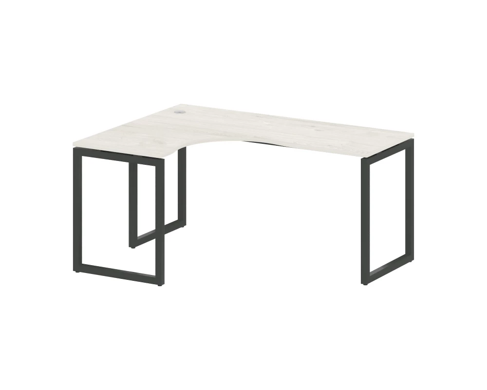 Стол криволинейный левый на О-образном м/к 1600x1200x750 Metal System Quattro 4x4