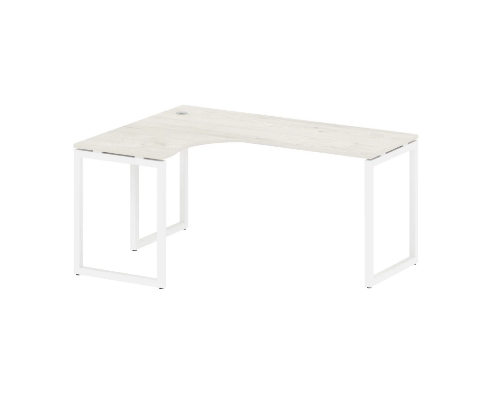 Стол криволинейный левый на О-образном м/к 1600x1200x750 Metal System Quattro 4x4