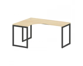 Стол криволинейный левый на О-образном м/к 1600x1200x750 Metal System Quattro 4x4 images