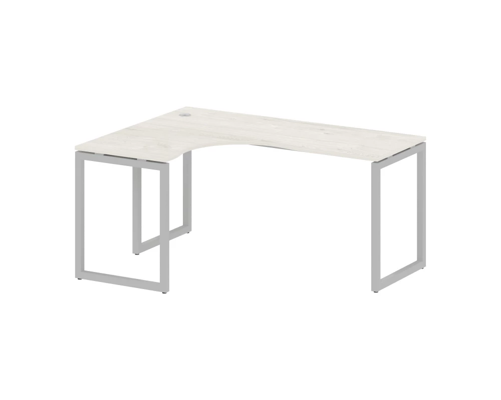 Стол криволинейный левый на О-образном м/к 1600x1200x750 Metal System Quattro 4x4