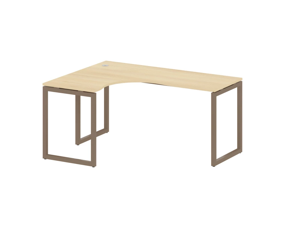 Стол криволинейный левый на О-образном м/к 1600x1200x750 Metal System Quattro 4x4