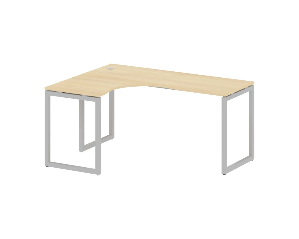 Стол криволинейный левый на О-образном м/к 1600x1200x750 Metal System Quattro 4x4