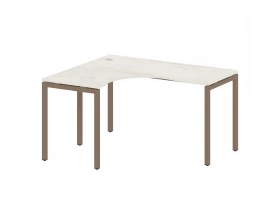 Стол криволинейный левый на П-образном м/к 1400x1200x750 Metal System Quattro 4x4 images