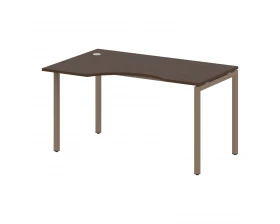 Стол криволинейный левый на П-образном м/к 1400x900x750 Metal System Quattro 4x4 images