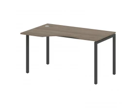 Стол криволинейный левый на П-образном м/к 1400x900x750 Metal System Quattro 4x4 images