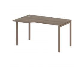 Стол криволинейный левый на П-образном м/к 1400x900x750 Metal System Quattro 4x4 images