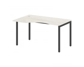 Стол криволинейный левый на П-образном м/к 1400x900x750 Metal System Quattro 4x4 images