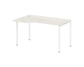 Стол криволинейный левый на П-образном м/к 1400x900x750 Metal System Quattro 4x4 images