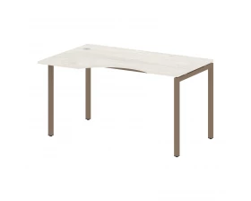 Стол криволинейный левый на П-образном м/к 1400x900x750 Metal System Quattro 4x4 images