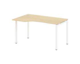 Стол криволинейный левый на П-образном м/к 1400x900x750 Metal System Quattro 4x4 images