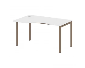 Стол криволинейный левый на П-образном м/к 1400x900x750 Metal System Quattro 4x4 images