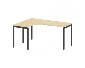 Стол криволинейный левый на П-образном м/к 1600x1200x750 Metal System Quattro 4x4 images