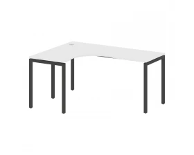 Стол криволинейный левый на П-образном м/к 1600x1200x750 Metal System Quattro 4x4 images