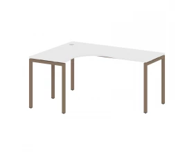 Стол криволинейный левый на П-образном м/к 1600x1200x750 Metal System Quattro 4x4 images