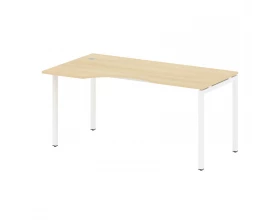 Стол криволинейный левый на П-образном м/к 1600x900x750 Metal System Quattro 4x4 images