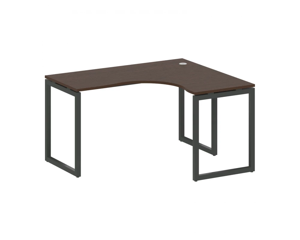 Стол криволинейный правый на О-образном м/к 1400x1200x750 Metal System Quattro 4x4