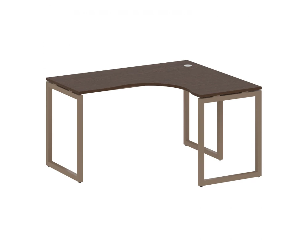 Стол криволинейный правый на О-образном м/к 1400x1200x750 Metal System Quattro 4x4