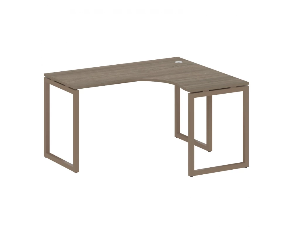 Стол криволинейный правый на О-образном м/к 1400x1200x750 Metal System Quattro 4x4