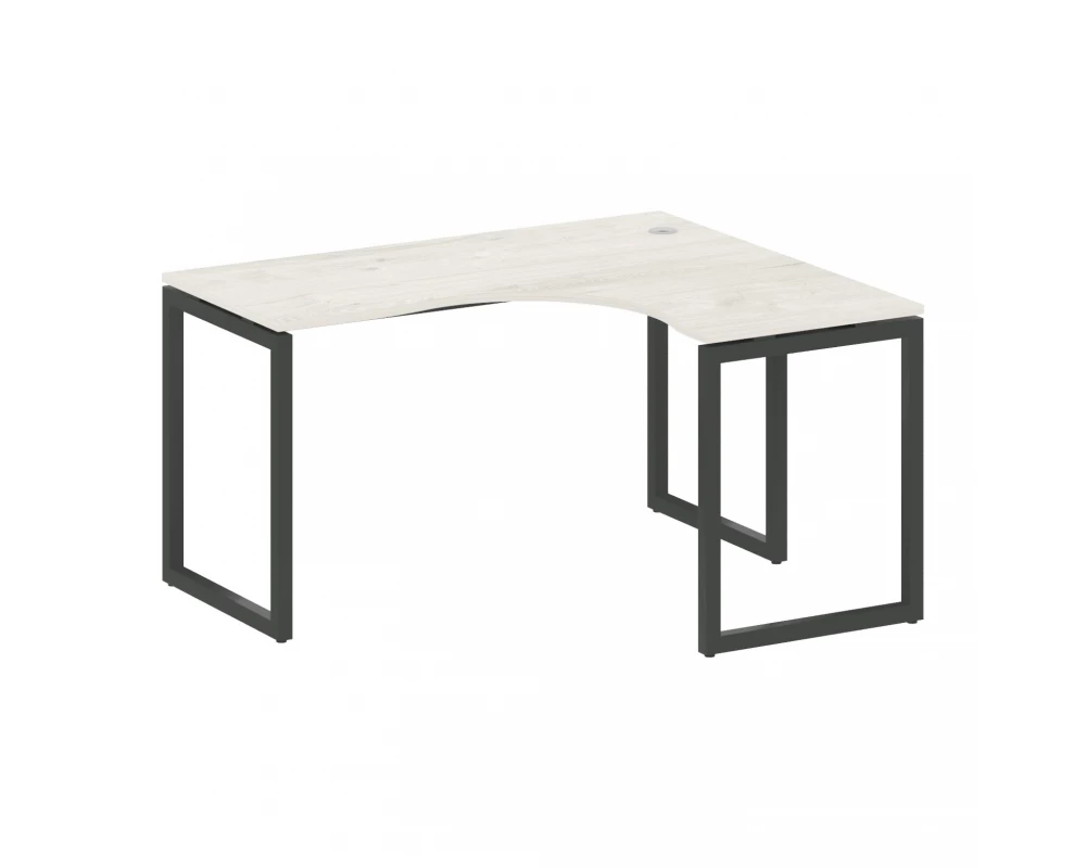 Стол криволинейный правый на О-образном м/к 1400x1200x750 Metal System Quattro 4x4