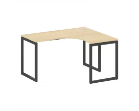 Стол криволинейный правый на О-образном м/к 1400x1200x750 Metal System Quattro 4x4 images