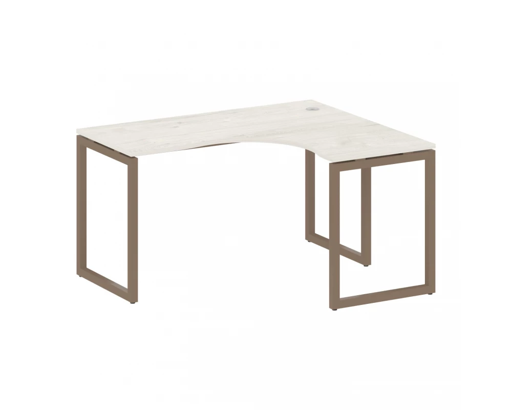 Стол криволинейный правый на О-образном м/к 1400x1200x750 Metal System Quattro 4x4