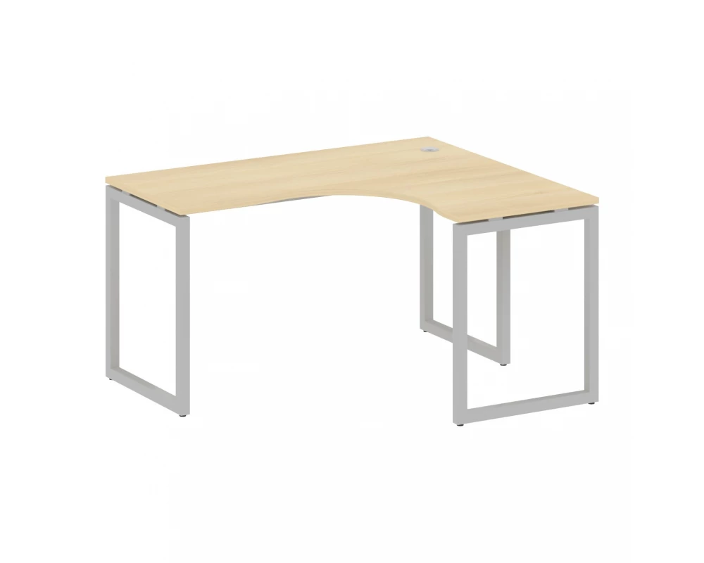 Стол криволинейный правый на О-образном м/к 1400x1200x750 Metal System Quattro 4x4