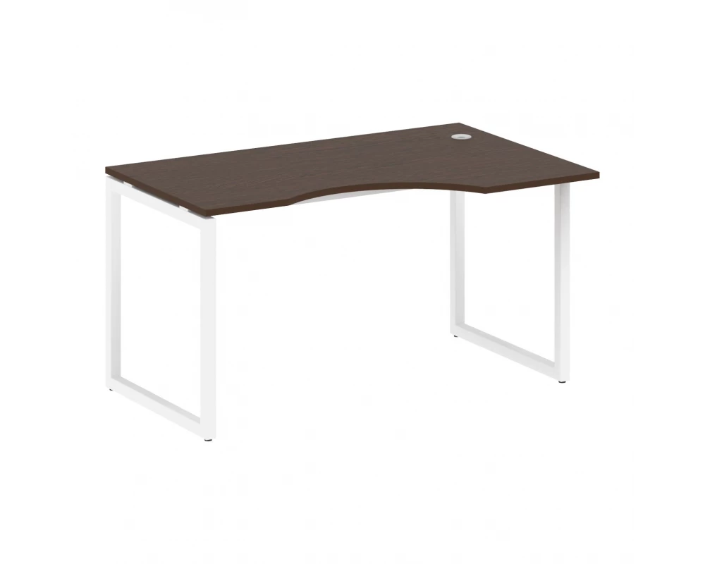 Стол криволинейный правый на О-образном м/к 1400x900x750 Metal System Quattro 4x4