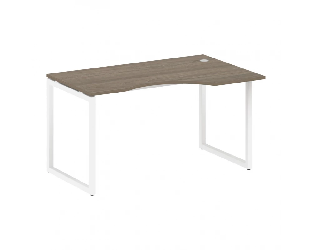 Стол криволинейный правый на О-образном м/к 1400x900x750 Metal System Quattro 4x4