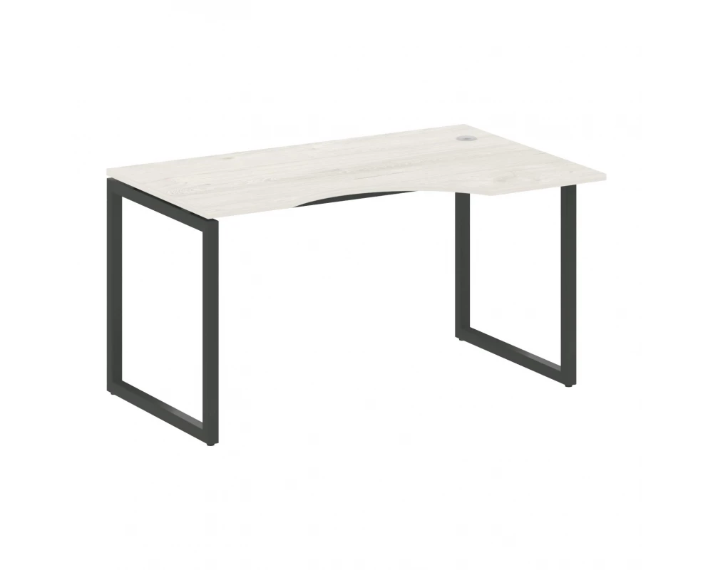 Стол криволинейный правый на О-образном м/к 1400x900x750 Metal System Quattro 4x4