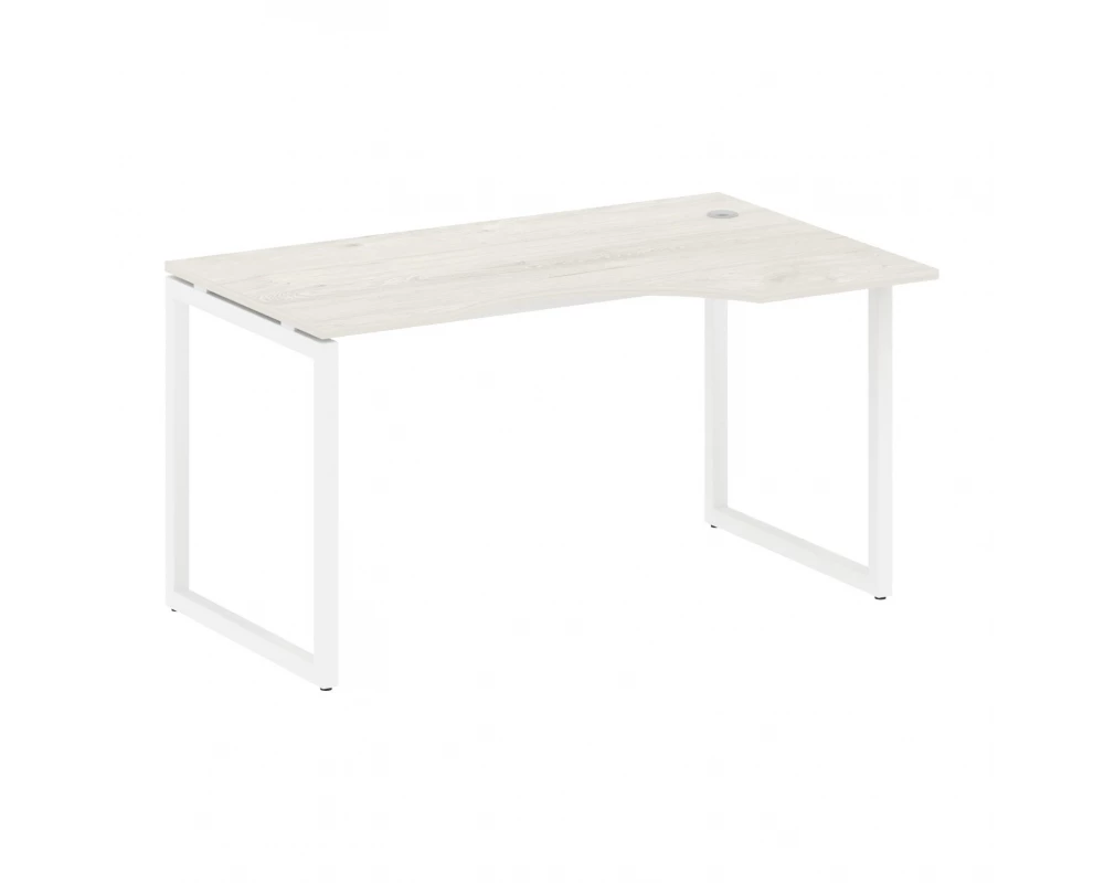 Стол криволинейный правый на О-образном м/к 1400x900x750 Metal System Quattro 4x4