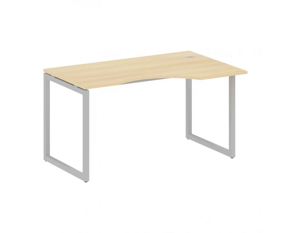 Стол криволинейный правый на О-образном м/к 1400x900x750 Metal System Quattro 4x4