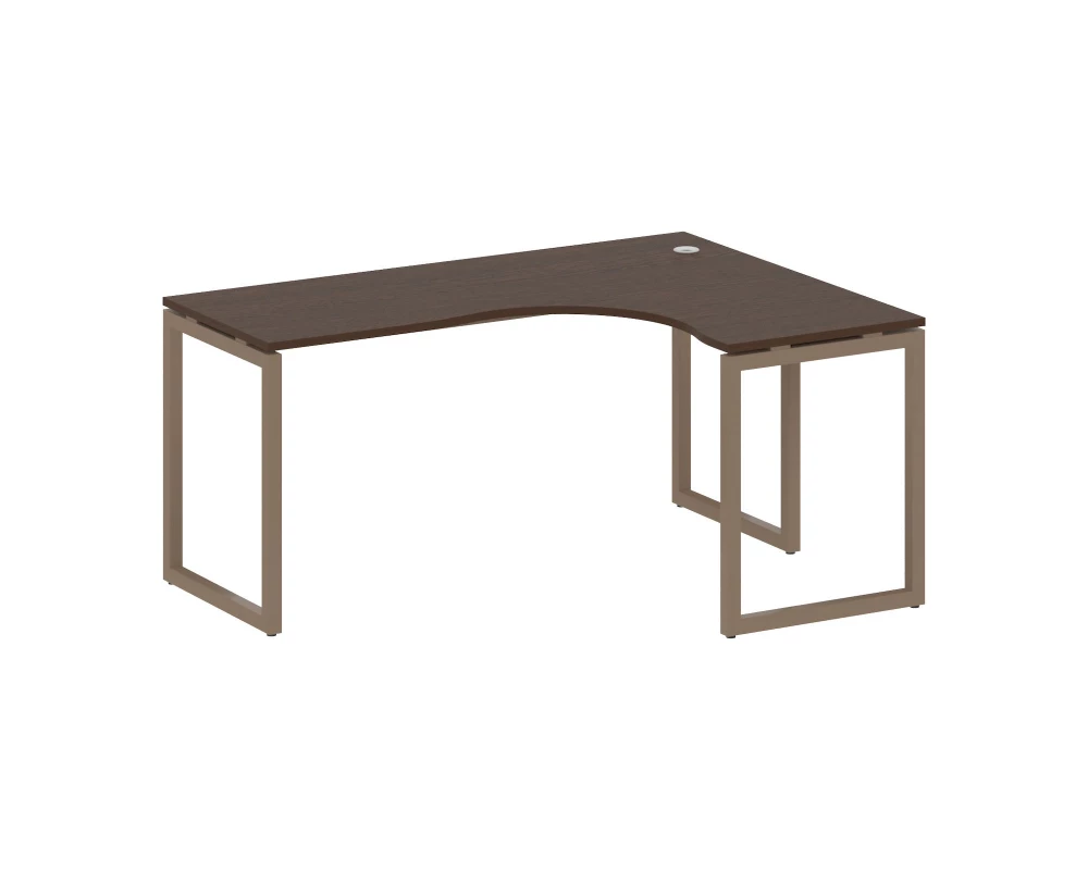 Стол криволинейный правый на О-образном м/к 1600x1200x750 Metal System Quattro 4x4