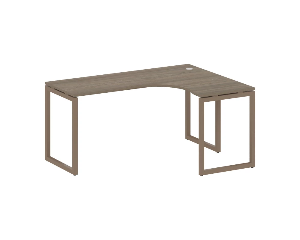 Стол криволинейный правый на О-образном м/к 1600x1200x750 Metal System Quattro 4x4