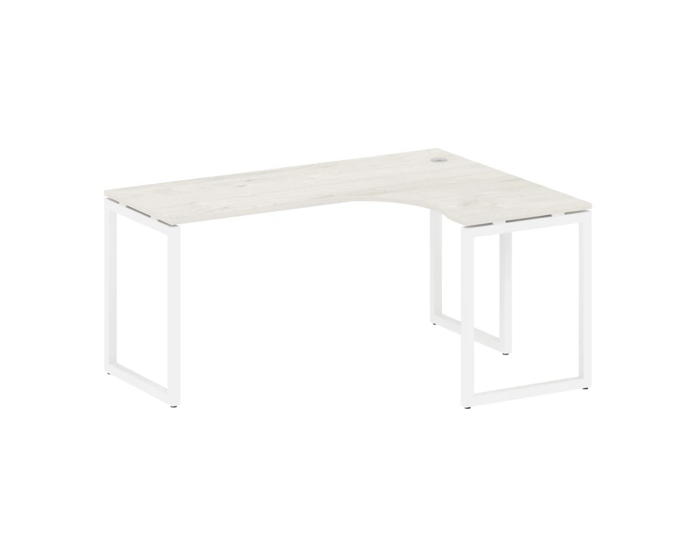 Стол криволинейный правый на О-образном м/к 1600x1200x750 Metal System Quattro 4x4