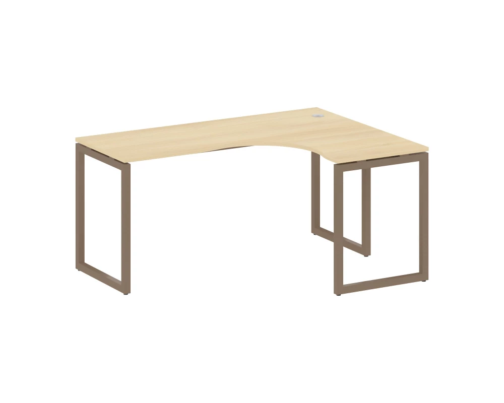 Стол криволинейный правый на О-образном м/к 1600x1200x750 Metal System Quattro 4x4