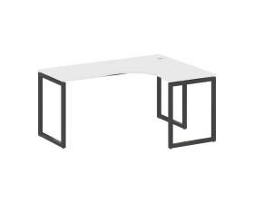 Стол криволинейный правый на О-образном м/к 1600x1200x750 Metal System Quattro 4x4 images