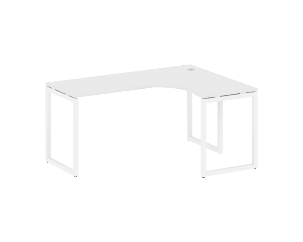 Стол криволинейный правый на О-образном м/к 1600x1200x750 Metal System Quattro 4x4