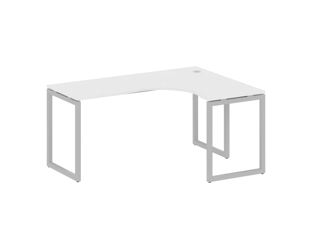 Стол криволинейный правый на О-образном м/к 1600x1200x750 Metal System Quattro 4x4