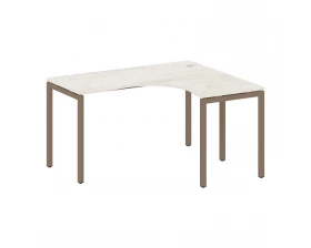 Стол криволинейный правый на П-образном м/к 1400x1200x750 Metal System Quattro 4x4 images