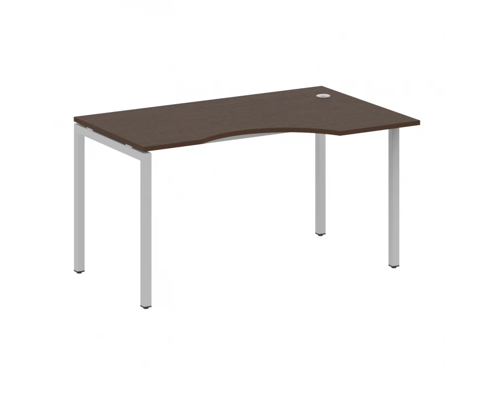 Стол криволинейный правый на П-образном м/к 1400x900x750 Metal System Quattro 4x4