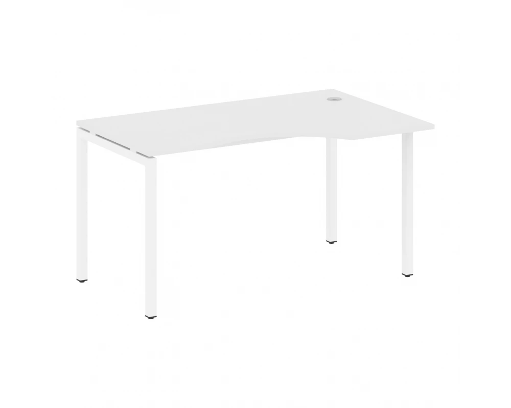 Стол криволинейный правый на П-образном м/к 1400x900x750 Metal System Quattro 4x4