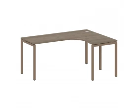 Стол криволинейный правый на П-образном м/к 1600x1200x750 Metal System Quattro 4x4 images