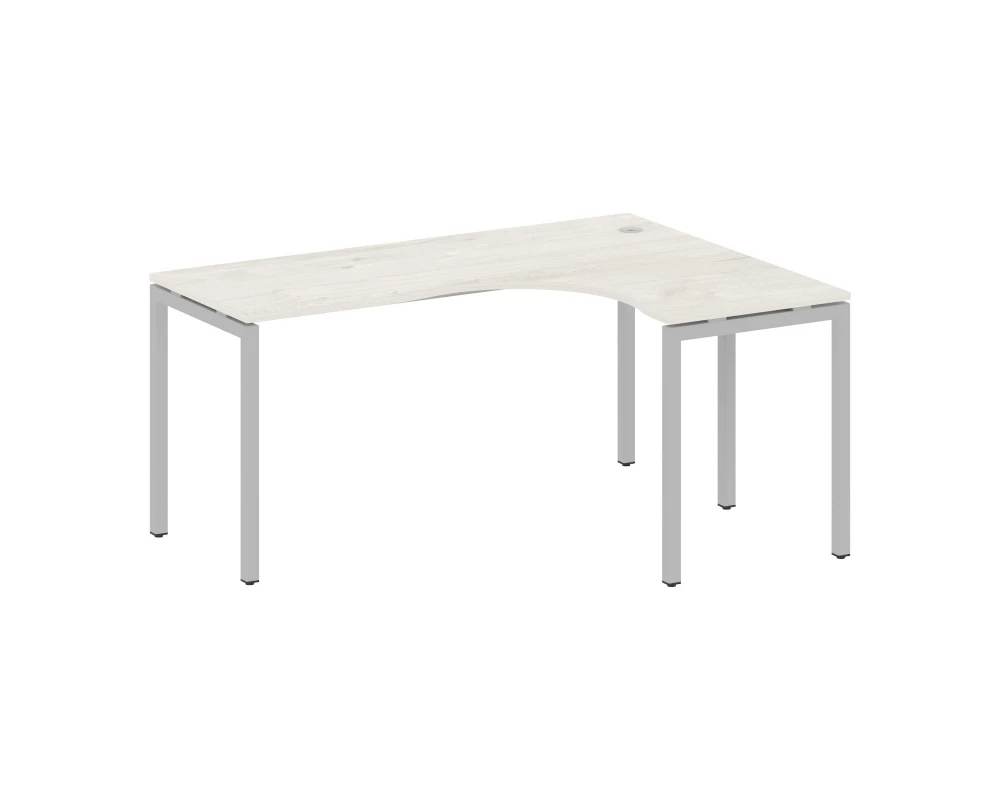 Стол криволинейный правый на П-образном м/к 1600x1200x750 Metal System Quattro 4x4