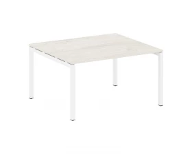 Переговорный стол (1 столешница) на П-образном м/к 1400x1235x750 Metal System Quattro 5x5 images